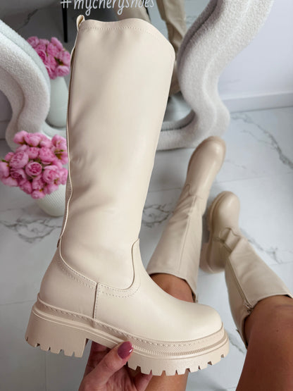 Maldivas - Botas altas en Beige