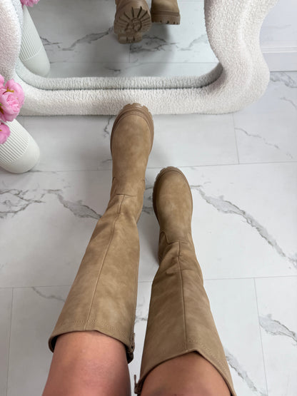 Maldivas - Botas altas en kaki