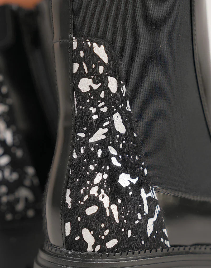 Venecia - Botines negros floral