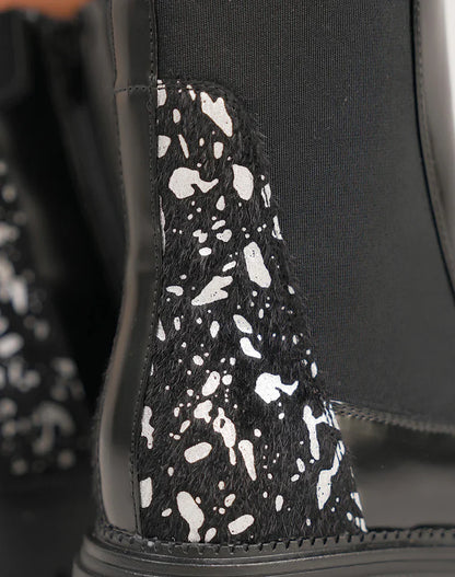 Venecia - Botines negros floral