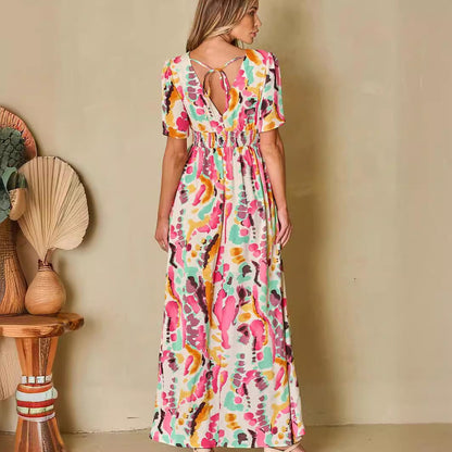 Puerto Rico - Vestido floral de manga corta