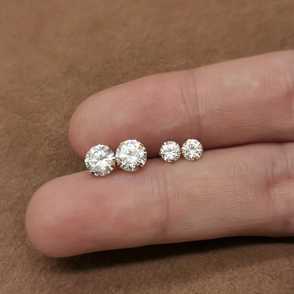 Pendientes - Conjunto de 3 pares con Diamante