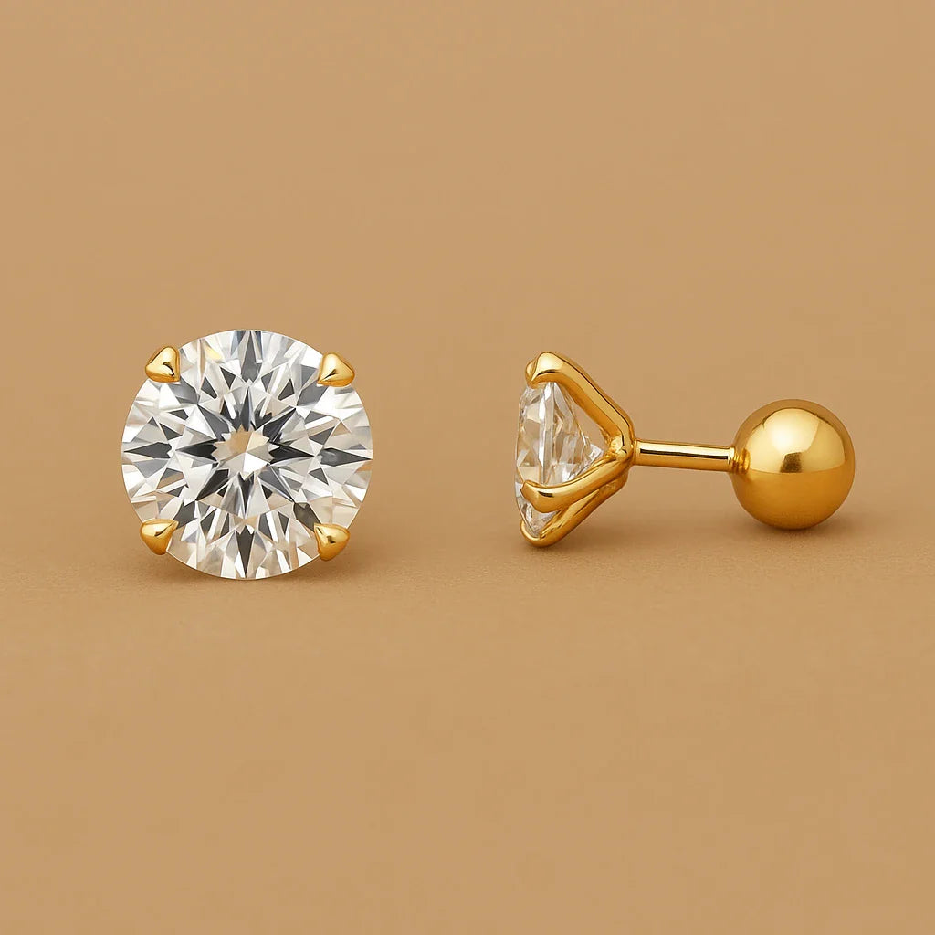 Pendientes - Conjunto de 3 pares con Diamante