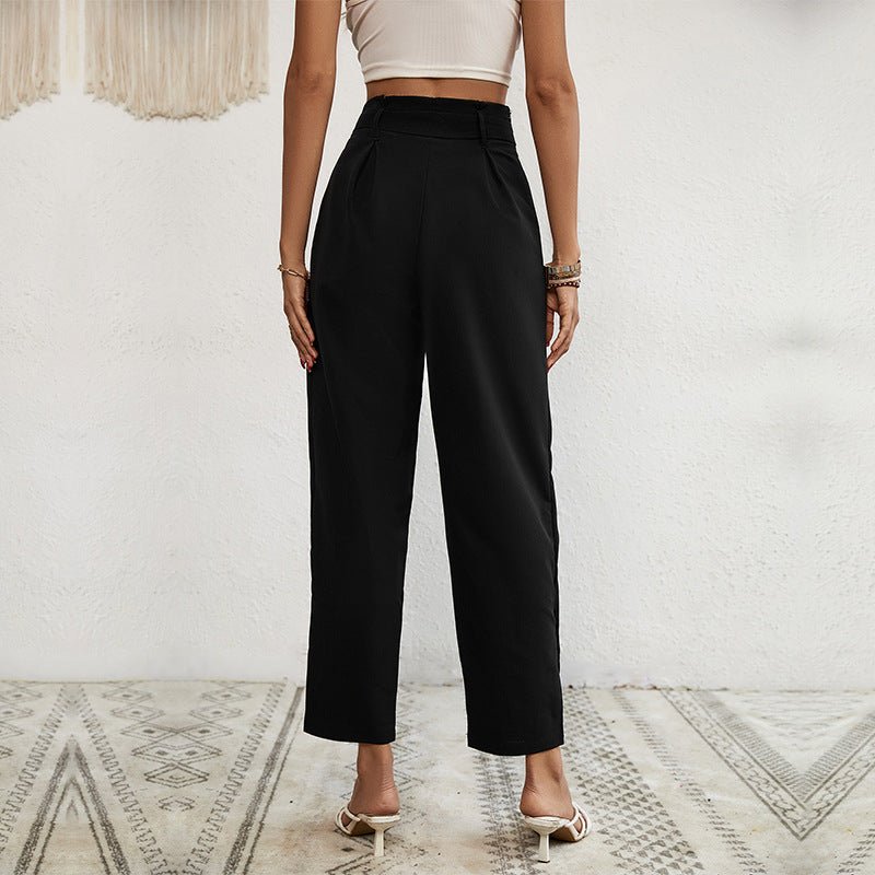 Tulum - Pantalones de cintura alta con cordones