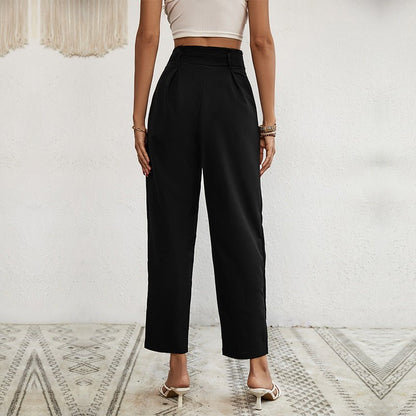 Tulum - Pantalones de cintura alta con cordones