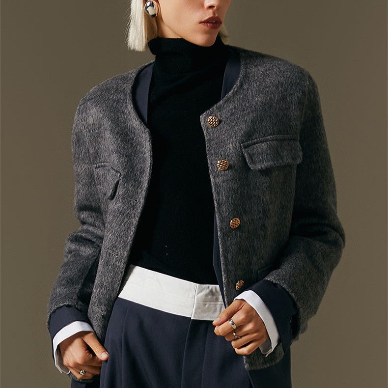 Suecia - Jersey de lana con cuello redondo