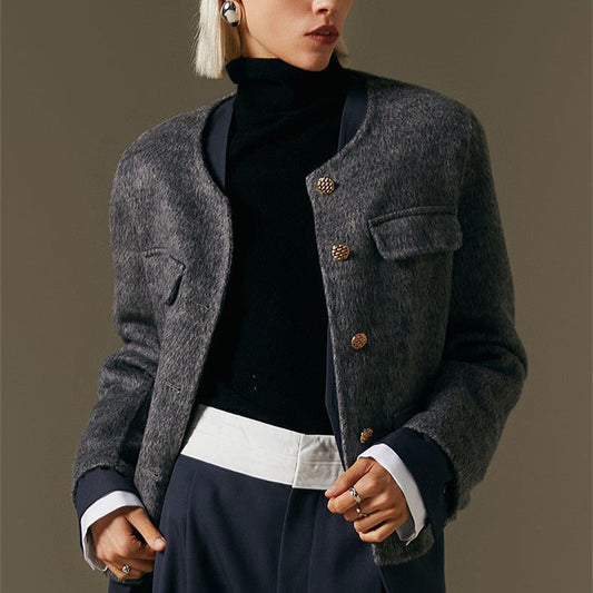 Suecia - Jersey de lana con cuello redondo