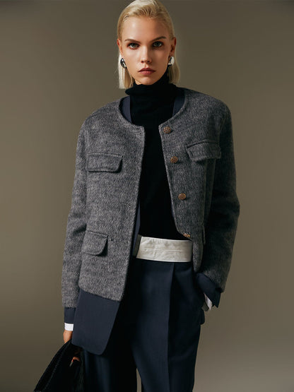 Suecia - Jersey de lana con cuello redondo