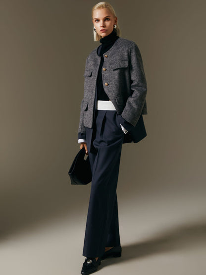 Suecia - Jersey de lana con cuello redondo